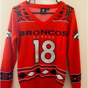 NFL team apparel Denver Broncos women’s sweater